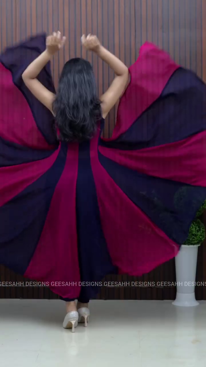 Bold & Beautiful Red-Black Flared Dress – Turn Every Step Into a Statement