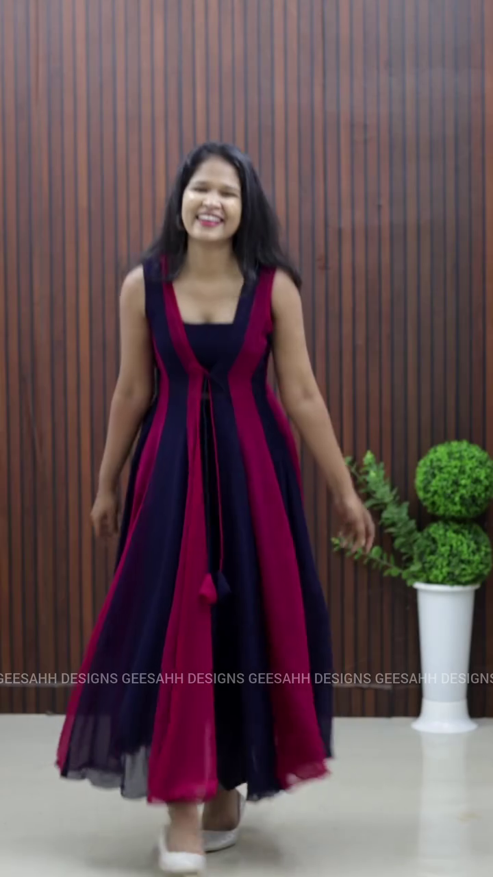 Bold & Beautiful Red-Black Flared Dress – Turn Every Step Into a Statement