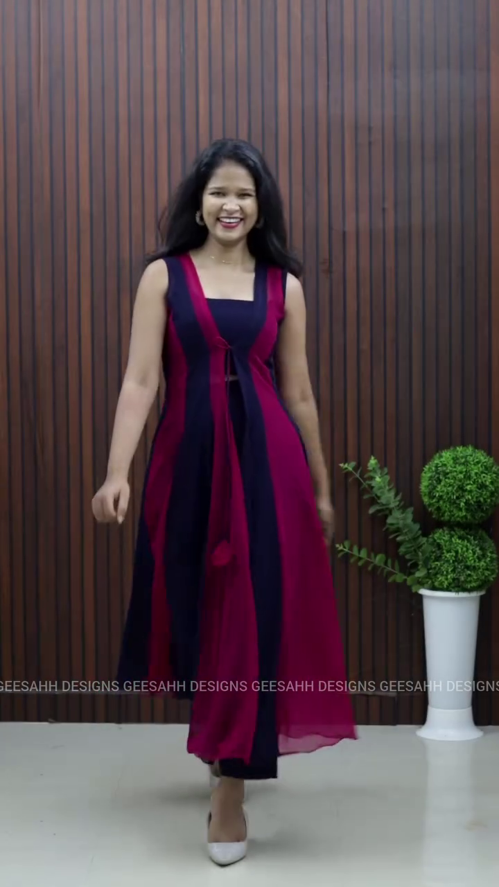 Bold & Beautiful Red-Black Flared Dress – Turn Every Step Into a Statement